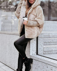 Raeinha | Thermojacke mit Kapuze – Aprikose