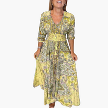 Andrea | Bohemian Flow Maxikleid – Gelb