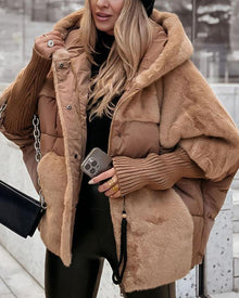 Raeinha | Thermojacke mit Kapuze – Braun