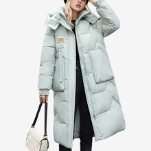 Lizzy | Langer Wintermantel – Blau