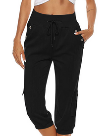 Damen Bequeme Freizeithose | Sportlich – Schwarz