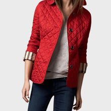 Verity | Lässige Steppjacke mit umgeschlagenem Kragen – Rot