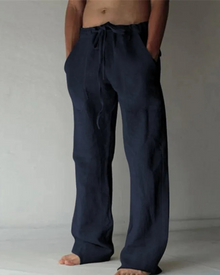 Herren Lässige Kordelzug-Hose | Lockerer Schnitt – Dunkelblau