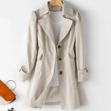 Damen Trenchcoat mit Kapuze | Winter – Khaki