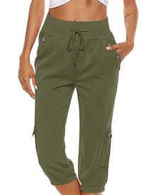 Damen Bequeme Freizeithose | Sportlich – Dunkelgrün