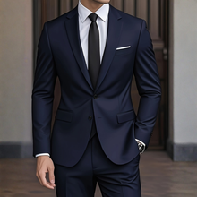 Nolvar - Maßgeschneiderter Slim-Fit-Anzug – Marineblau