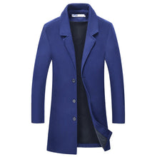 Vesty | Herren Herbst-Winter Mantel mit Stil – Saphirblau