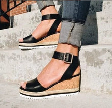 Sandalina™ – Damen Sandalen mit Komfortablen Riemen – Schwarz