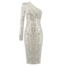 Elegantes Wickel-ABendkleid für Damen – Silber