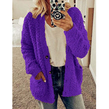 Dalavia – Langärmelige Strickjacke Mit Taschen – Purple