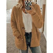Dalavia – Langärmelige Strickjacke Mit Taschen – Braun