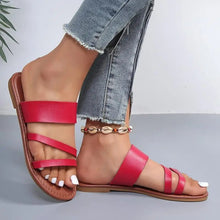 Patricia - Weiche Bequeme Lauf Sandalen – Rot