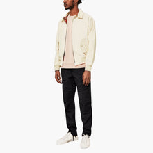 Rippbündchen Harrington Jacke für Herren – Beige