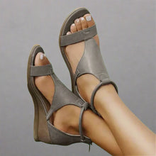 Rahel | Orthopädische Ledersandalen aus hochwertigen Materialien – Grau