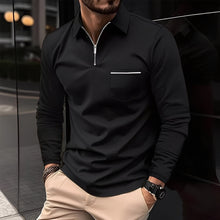 Bernard - Komfortables Langarmshirt – Schwarz