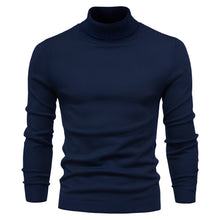 Carson - Stilvoller Rollkragenpullover – Dunkelblau