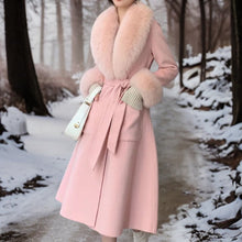 Sera - Eleganter Warmer Wintermantel – Rosa