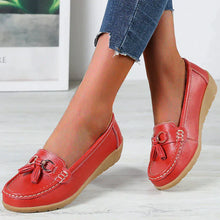 Rous Atmungsaktive Loafer Bootsschuhe – Rot