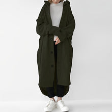 Cailyn - Bequemer langer Trenchcoat – Grün