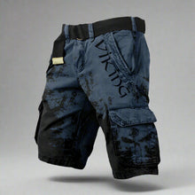 Benjamin - Cargo Shorts mit kniefreiem Schnitt – Schwarz/Dunkelblau