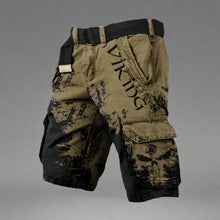 Benjamin - Cargo Shorts mit kniefreiem Schnitt – Schwarz/Grün