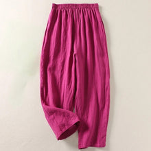 Ljupka – Leichte Hose Aus Baumwolle Und Leinen – Rosa