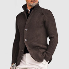 Strickjacke Herren Mit Knöpfen | Elegantes Taschen-Design – Braun