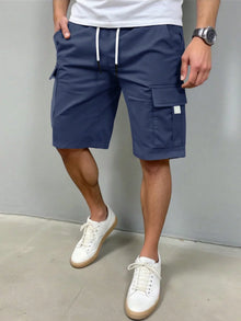 Kai | Cargo-Shorts mit Funktionstaschen ( 1+1 GRATIS ) – Marineblau