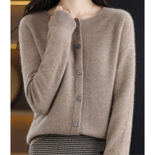 Olivia - Cardigan aus weicher Kaschmirwolle – Braun