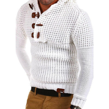 Kapuzenpullover aus gestrickter Wolle - GLENDEL – Weiß