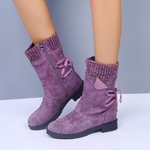 Ruvorin | Luxus-Woll-Winterstiefel aus italienischem Rindsleder – Lila