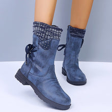 Ruvorin | Luxus-Woll-Winterstiefel aus italienischem Rindsleder – Blau