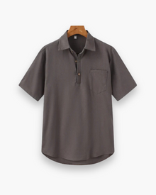 Herren Lässiges Polo Shirt | Bequemes Poloshirt – Grau