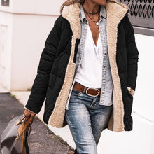 Norlina | Wendbare Jacke mit Fleecefutter – Schwarz