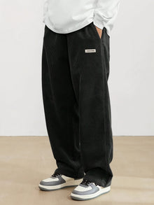 Herren Cordhose mit Taschen – Schwarz