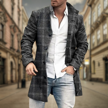 Urban Edge Maßgeschneiderter Mantel für Männer – Dunkelgrau