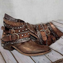 Damen Stiefeletten Cowboystiefel | Spitz – Braun