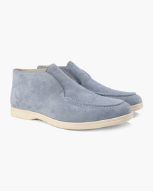 Mason | Slip On Mid Cut Men's Suedeloafer – Blau