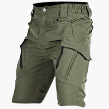 Herren Tactical Sommershorts mit Cargotaschen und Gürtel – Grün