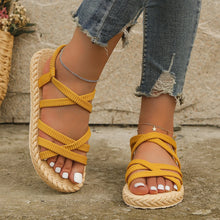 Charina - Trendige Damen Sandalen Bequem Sommer – Gelb