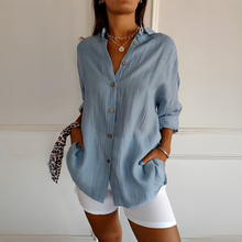 Shanelle - Stilvolle Sommerbluse für Damen – Hellblau