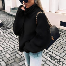 Brooke - Bequemer Rollkragenpullover – Schwarz