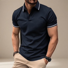 Javier - Lässiges Poloshirt – Marineblau