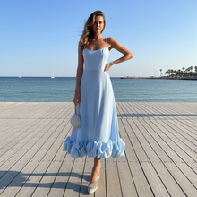 Blaine - Stilvolles Kleid mit sanftem Farbverlauf – Blau
