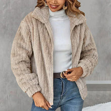 Jasmine - Bequeme & Modische Fleecejacke für Damen – Beige