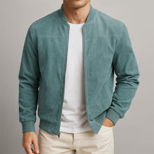 Trenton - Freizeitjacke mit durchgehendem Reißverschluss – Blau
