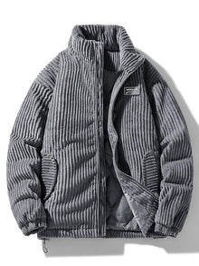 Freddy™ - Klassische Cordjacke für zeitlose Eleganz – Dunkelgrau
