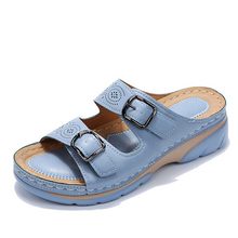 Risel - gepolsterte orthopädische Sandalen – Hellblau