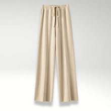 Weite Strickhose | Elastischer Bund | Kuscheliger Komfort – Hellbeige