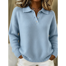 Venera - Gemütlicher Bequemer Pullover – Hellblau
